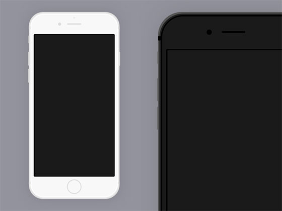 iPhone 6 Plus Simple Mockups素材天下精选sketch素材