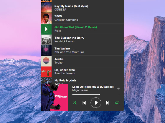 Spotify Mini Player Concept16设计网精选sketch素材