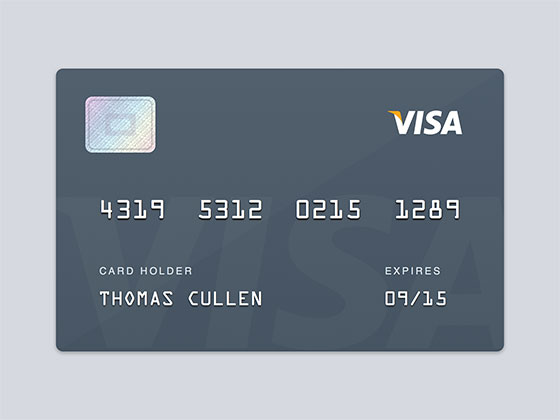 Visa Card16素材网精选sketch素材