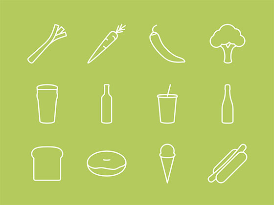 30 枚食物图标16设计网精选sketch素材