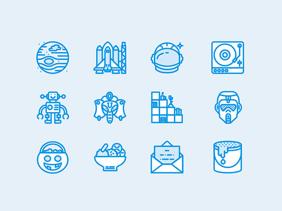 200 Webby Icons素材天下精选sketch素材