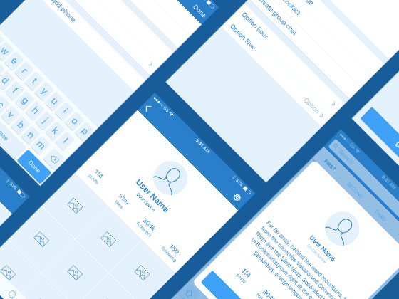 Platforma 个人资料界面线框16设计网精选sketch素材