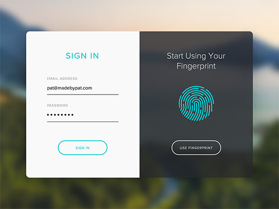 Fingerprint Sign In16设计网精选sketch素材