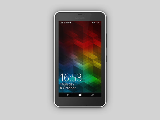 Microsoft Lumia 640 XL Mockup普