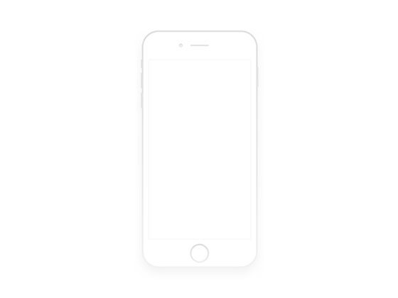 iPhone 6 Simple Wireframe普贤居