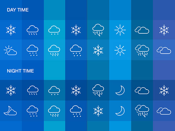 Weather Icon Set素材天下精选sketch素材