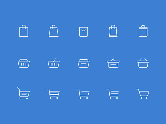 Shopping Cart Icons16设计网精选sketch素材