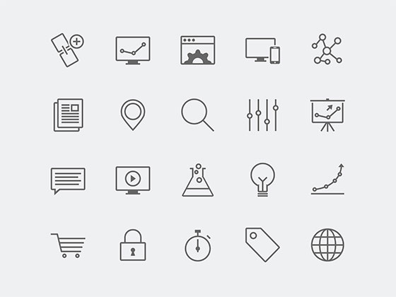 SEO Icons16设计网精选sketch素材
