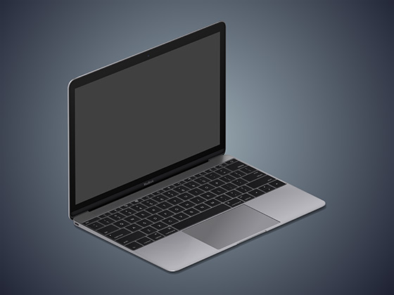 MacBook 轴测图模型16素材网精选sketch素材