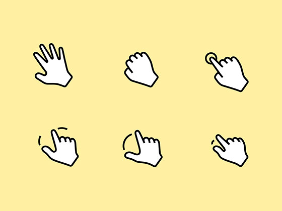 Simple Gestures16图库网精选sketch素材