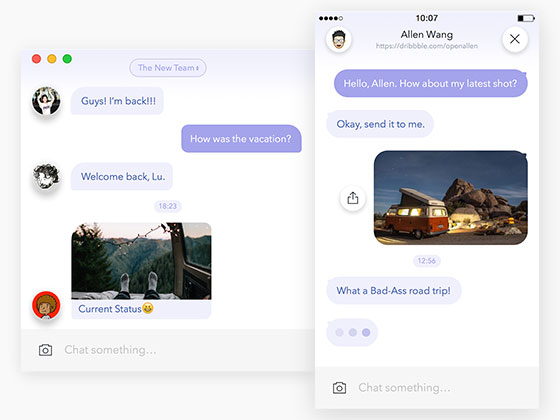 Messenger UI16设计网精选sketch素材