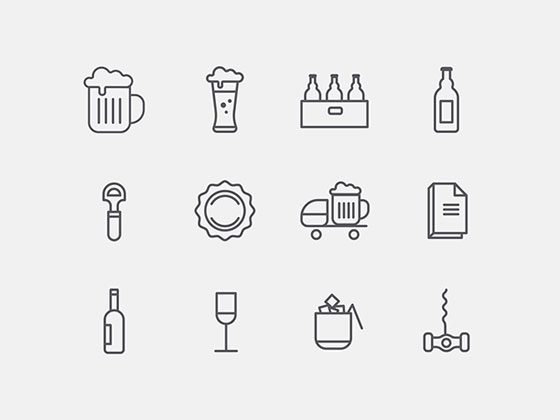 Bar Icons16设计网精选sketch素材