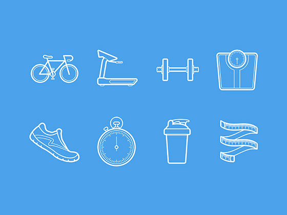 Health & Fitness Icons16设计网精选sketch素材