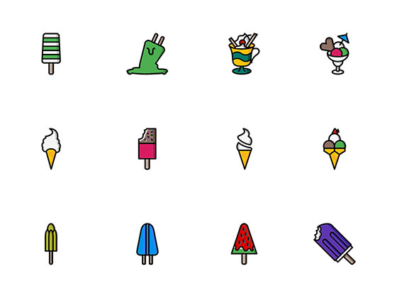 30 枚冰淇淋图标16设计网精选sketch素材