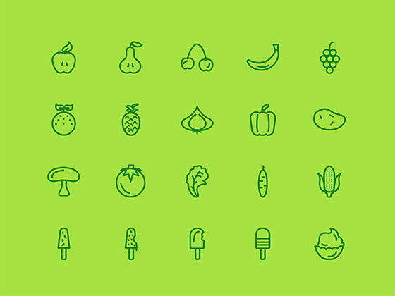 Drink & Food Icons16设计网精选sketch素材