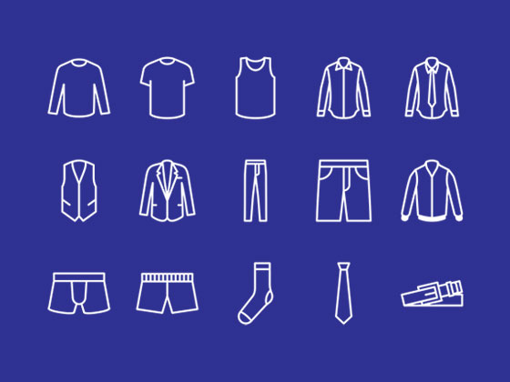 Clothing Icons16设计网精选sketch素材
