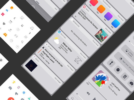 iOS 10 新元素16图库网精选sketch素材