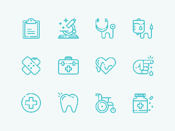Medical Icons16设计网精选sketch素材