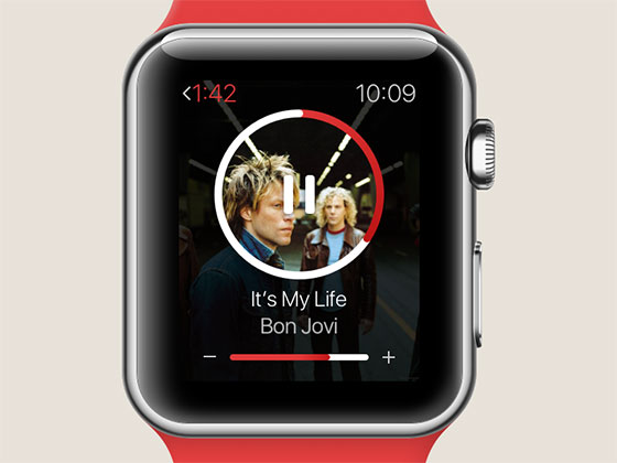 Apple Watch 音乐播放器16设计网精选sketch素材