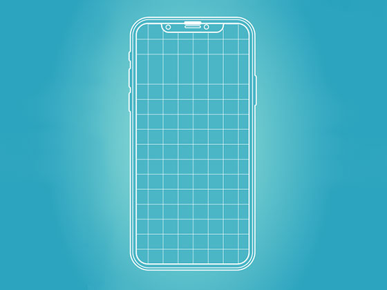 iPhone X 线框模板16素材网精选sketch素材