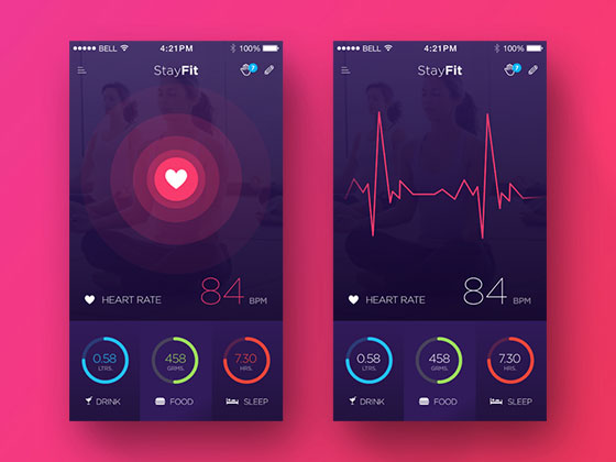 Stayfit Health App素材中国精选sketch素材