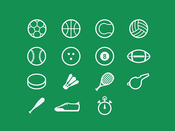 Sport Icons16设计网精选sketch素材