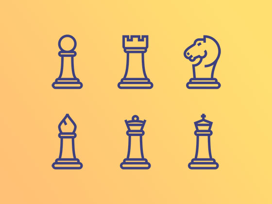 Chess Icons16素材网精选sketch素
