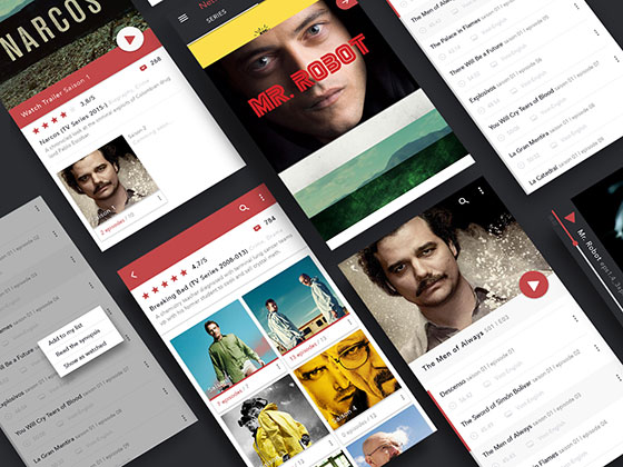 Netflix Series Android App16设计
