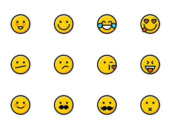 50 枚 Emoji 图标16设计网精选sketch素材