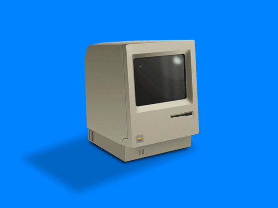 Macintosh 128K 模型16设计网精选sketch素材