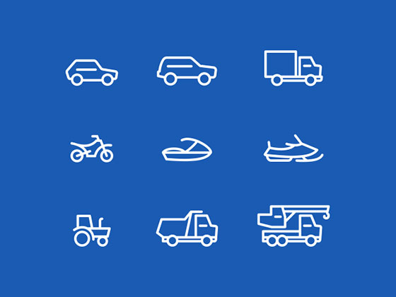 Transport Icons16设计网精选sketch素材
