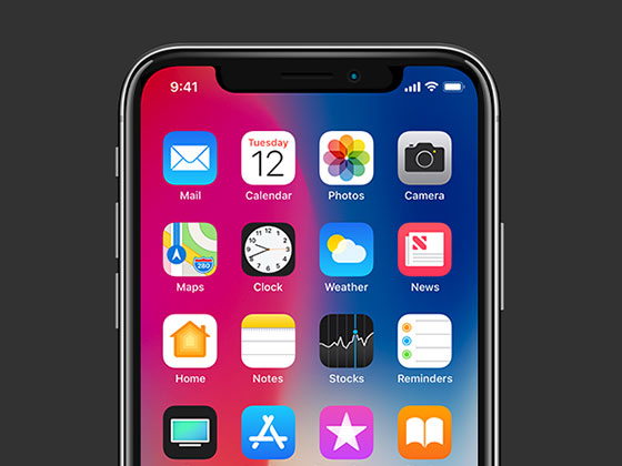 iPhone X 界面遮罩16设计网精选ske