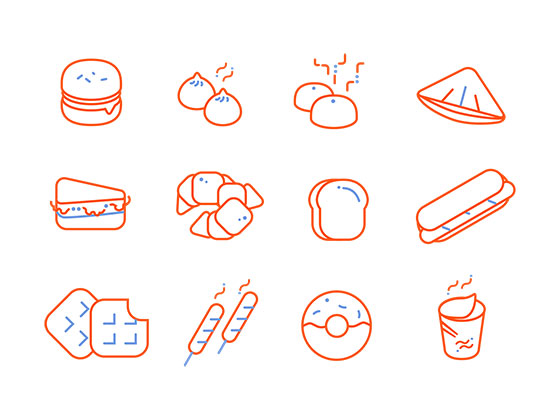 美味食物图标16设计网精选sketch素材