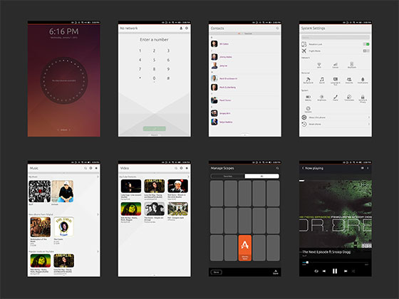 Ubuntu Touch GUI普贤居精选sketch素材
