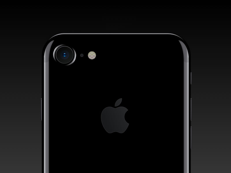 iPhone 7 亮黑色模型16素材网精选sketch素材