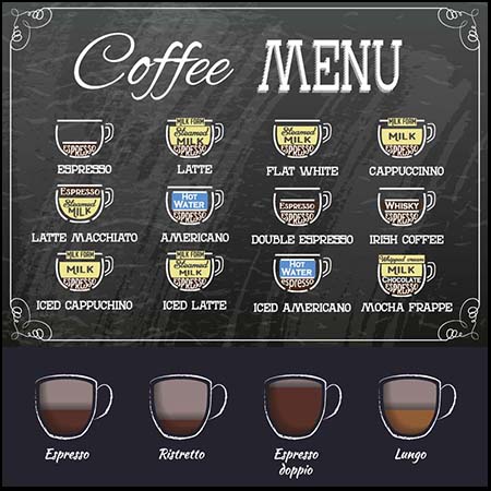 咖啡店菜单咖啡杯子图标LOGO素材