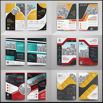 6套企业宣传介绍传单小册子16设计网矢量素材精选