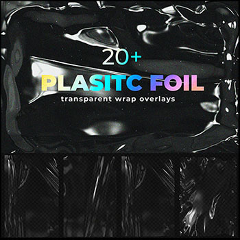 15款塑料薄膜保鲜膜塑料袋塑封效果PSD模板