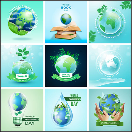 9款地球环保日绿色环保地球16图库