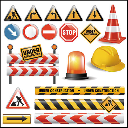 施工安全警示标志道路安全标志16图
