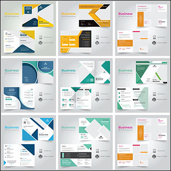 8套企业双折页介绍传单16设计网矢量素材精选