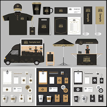 15套品牌餐饮包装袋VI设计素材中国