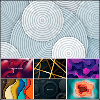 7款彩色抽象动态几何背景素材中国矢量素材精选
