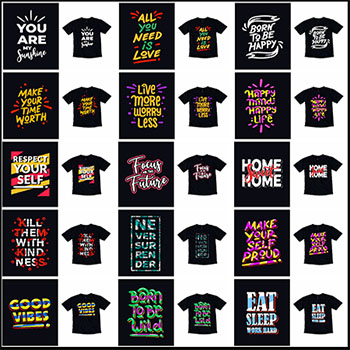 21款T恤短袖英文字母排版16设计网矢量素材精选