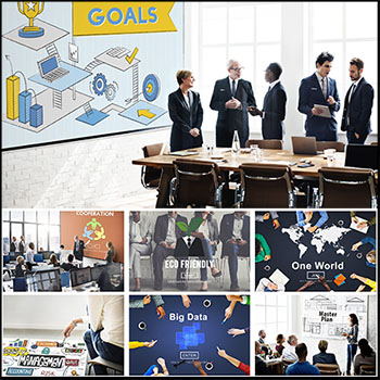 20P业务人员-团队工作-项目经理会议JPG高清图片