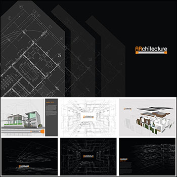 建筑平面设计图纸线稿图背景素材中国矢量素材精选