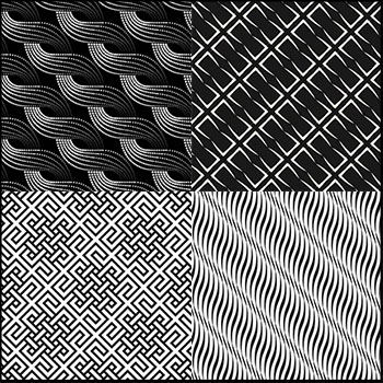 现代抽象几何无缝图案16图库矢量背景精选