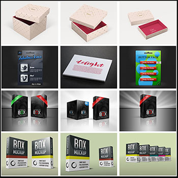 软件包装盒套盒电池数码包装盒PSD盒子样机模型