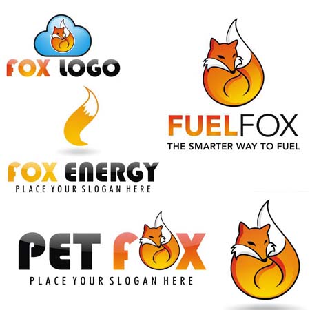 五款火狐FOX浏览器LOGO标志素材