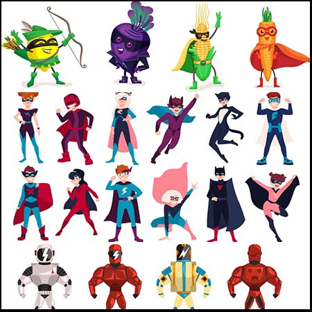 4套DC和漫威英雄人物造型素材